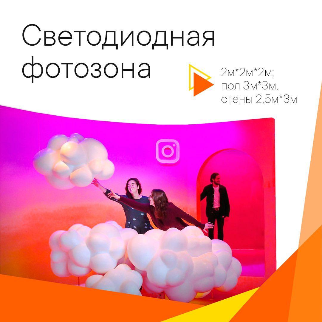Светодиодная фотозона – трехсторонняя фотозона
