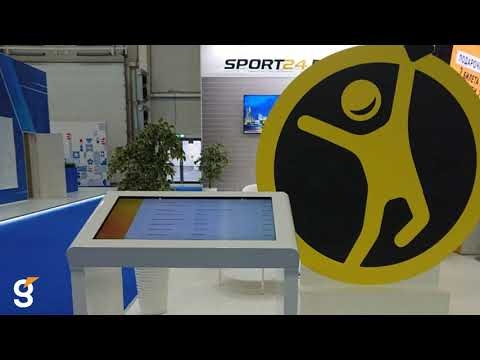 Интерактивный стол на стенд Столото 5 в рамках международного форума «Россия - спортивная держава»